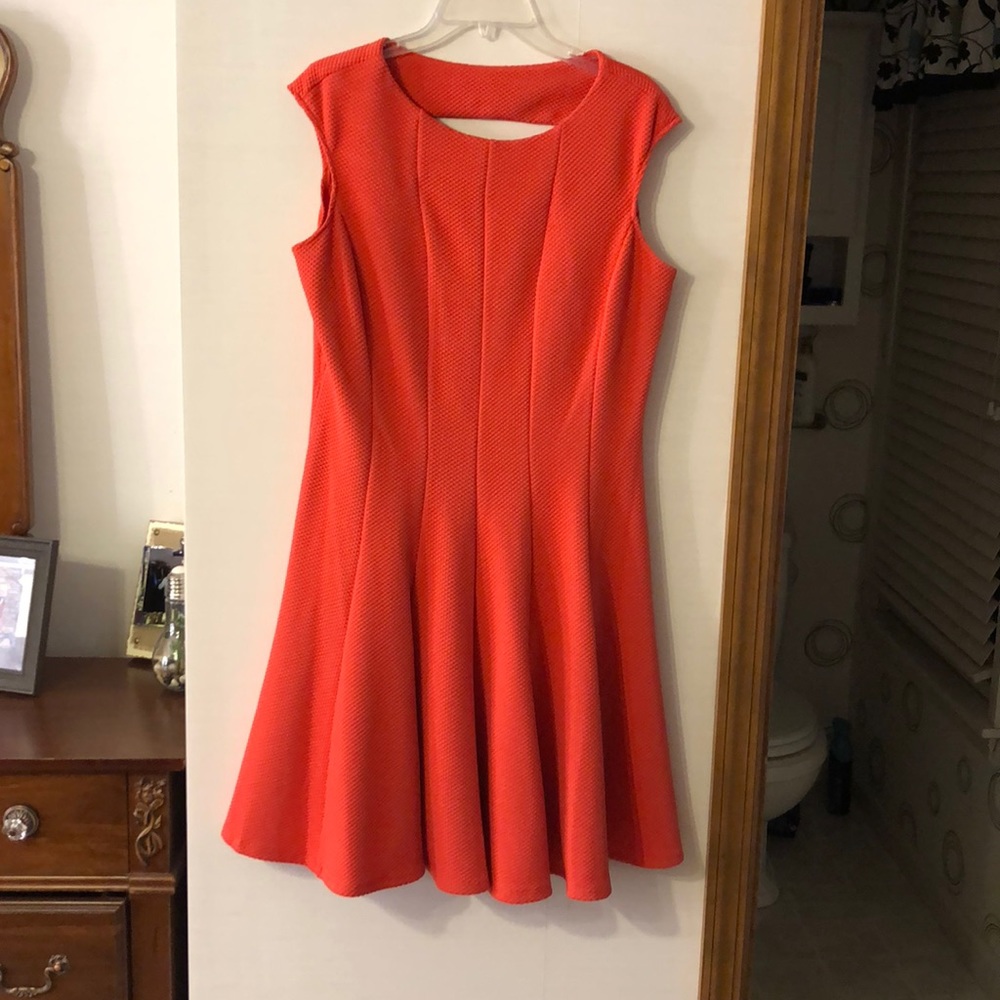 DANNY & NICOLE CORAL DRESS